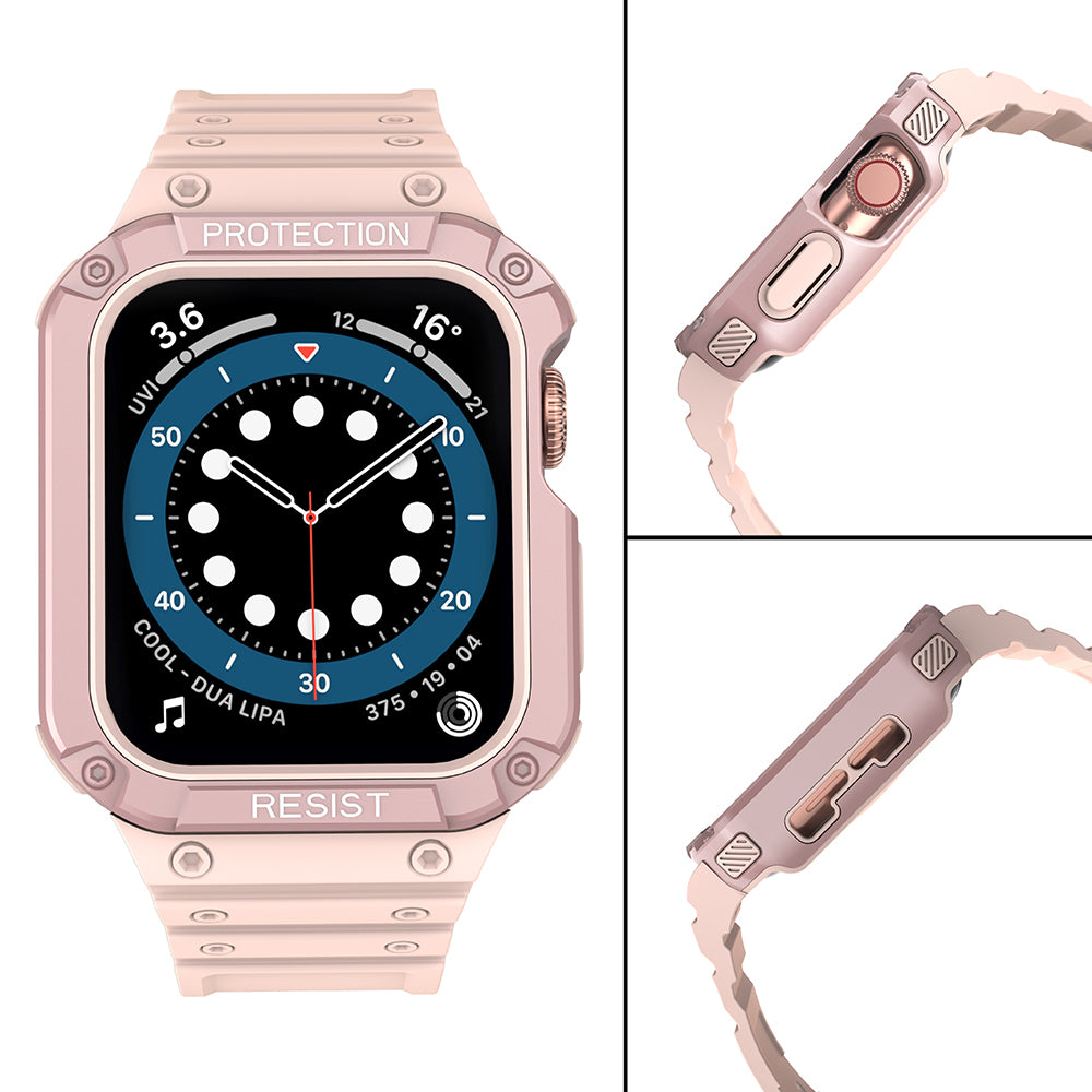 Estojo blindado OEM para Apple Watch 41mm / 40mm / 38mm Series, cor-de-rosa