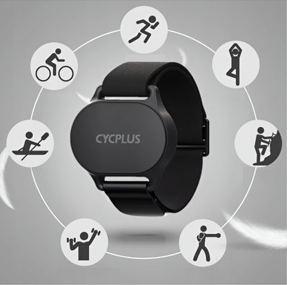 Pulseira de Monitorização de Ritmo Cardíaco Cycplus H1, Preta