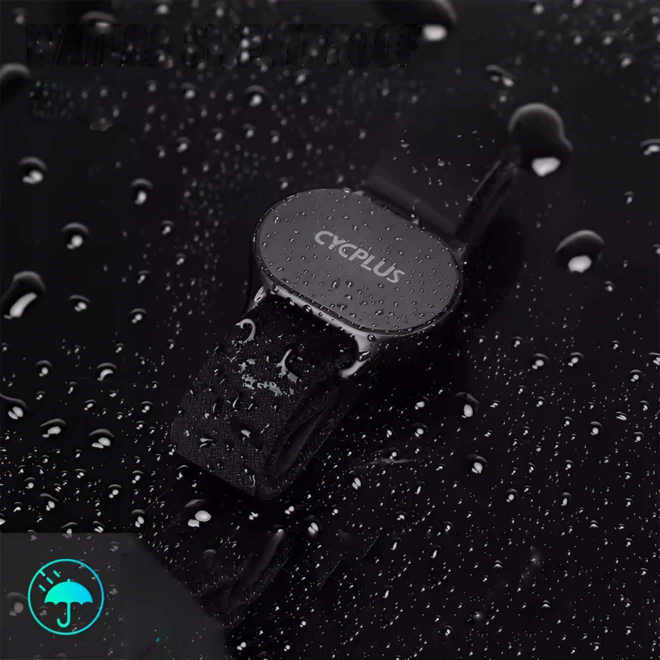 Pulseira de Monitorização de Ritmo Cardíaco Cycplus H1, Preta