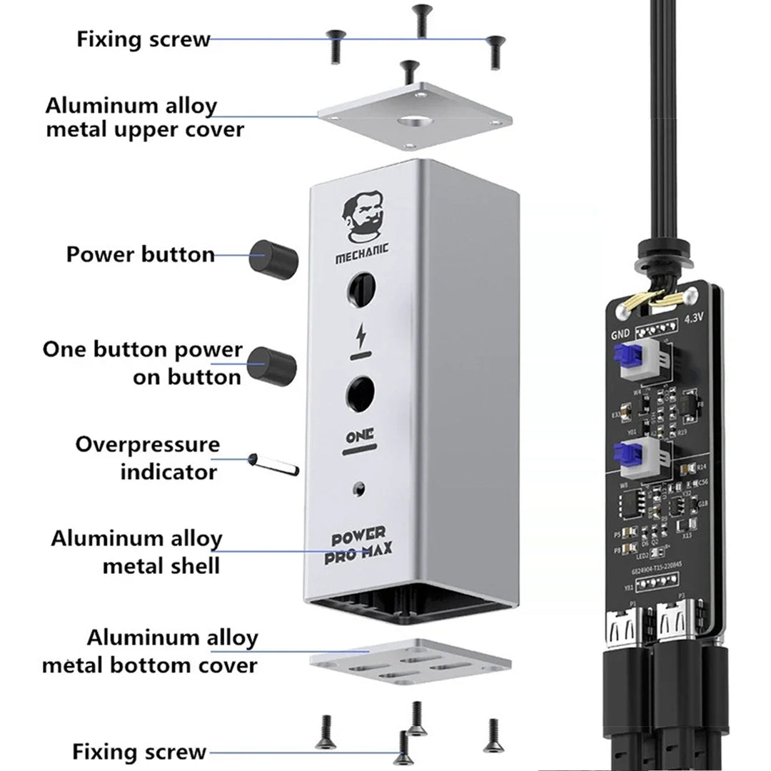 Cabo de Alimentação Mechanic Power Pro Max para Apple iPhone 6 - 13 Pro Max Series