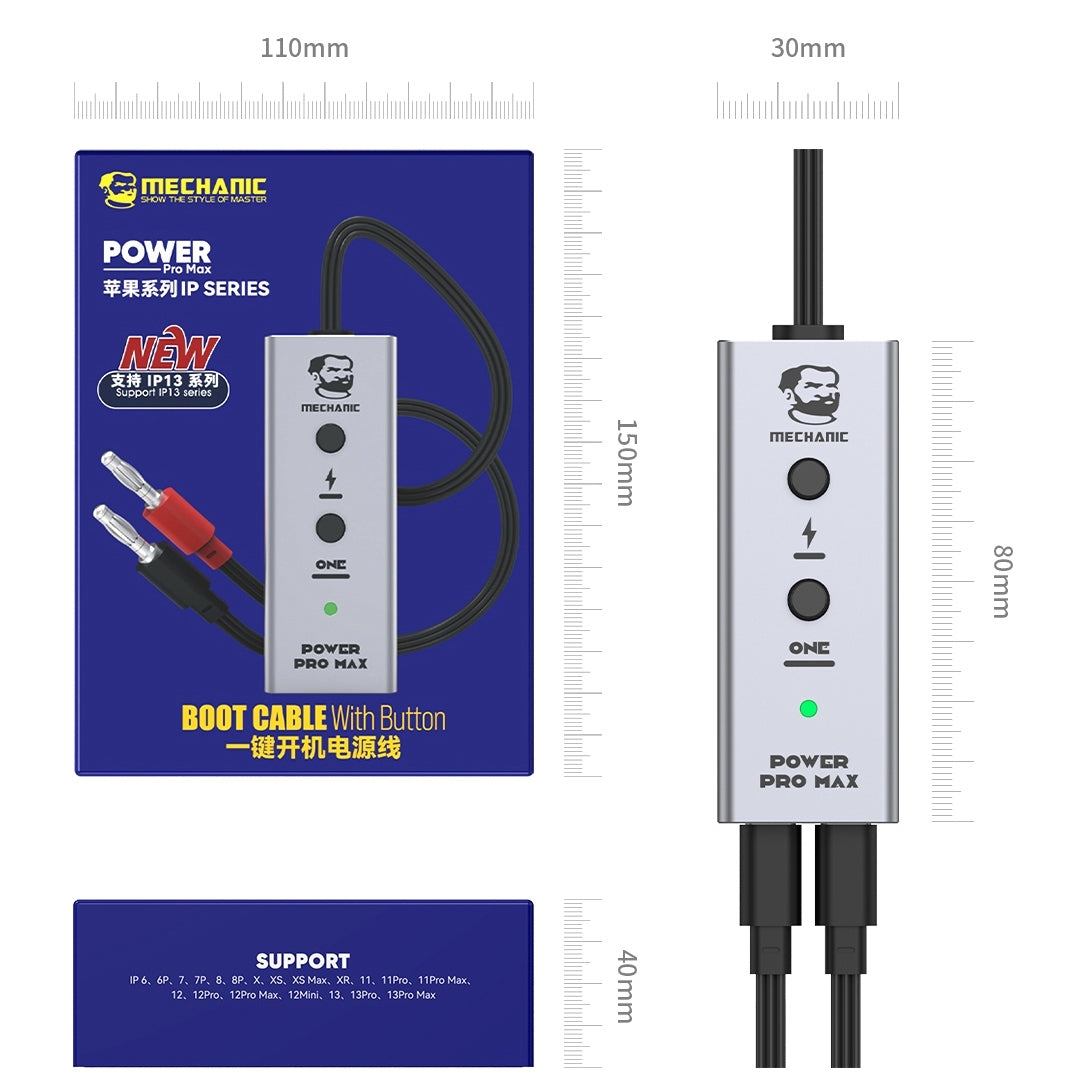 Cabo de Alimentação Mechanic Power Pro Max para Apple iPhone 6 - 13 Pro Max Series