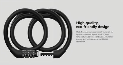 Cabo Antirroubo Xiaomi para Trotinete Elétrica, Preto BHR6751GL