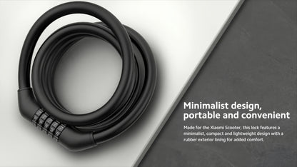 Cabo Antirroubo Xiaomi para Trotinete Elétrica, Preto BHR6751GL