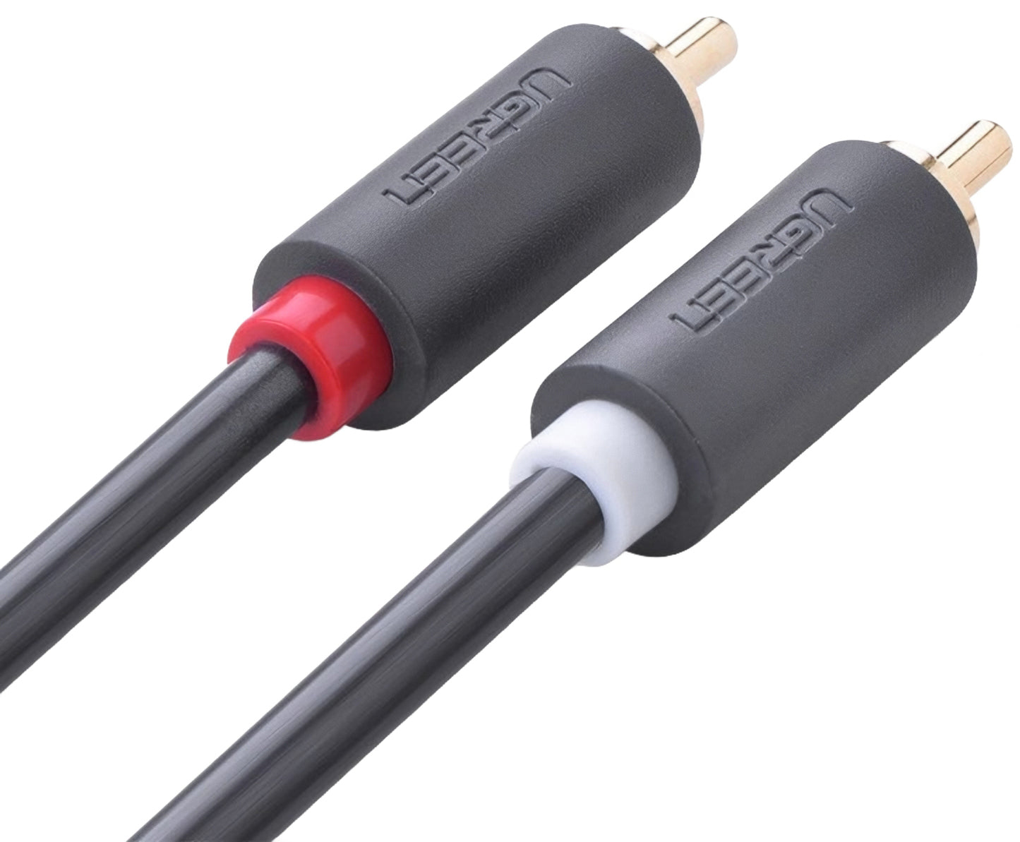 Cabo Áudio UGREEN AV104, 2 x RCA - 2 x RCA, 5m, Preto