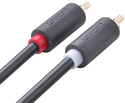 Cabo Áudio UGREEN AV104, 2 x RCA - 2 x RCA, 5m, Preto