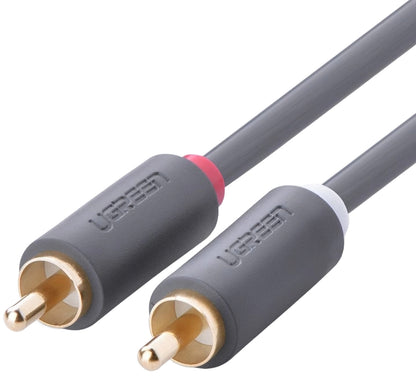 Cabo Áudio UGREEN AV104, 2 x RCA - 2 x RCA, 5m, Preto