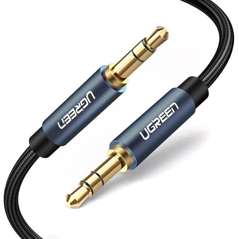 Cabo Áudio 3.5mm - 3.5mm UGREEN AV112, 1m, Azul