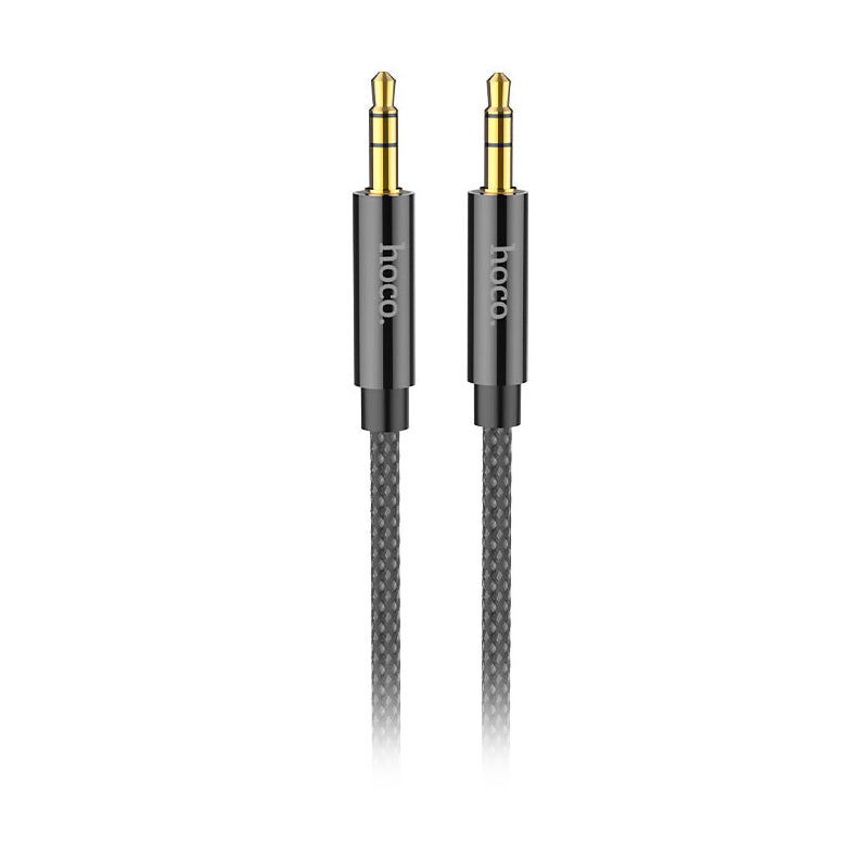 Cabo Áudio 3.5mm - 3.5mm HOCO UPA19, 1m, Preto