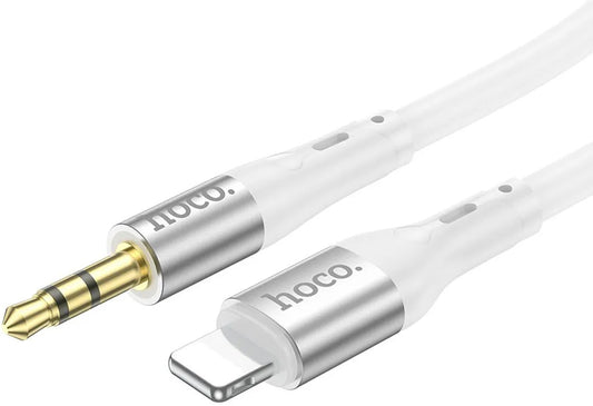 Cabo Áudio Lightning - 3.5mm HOCO UPA22, 1m, Branco