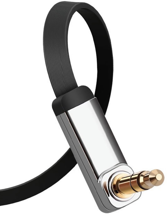 Cabo de Áudio 3.5mm - 3.5mm UGREEN AV119 Angled, 2m, Preto