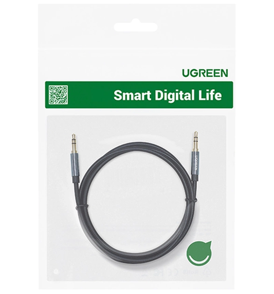 Cabo Áudio 3.5mm - 3.5mm UGREEN AV112, 1m, Azul