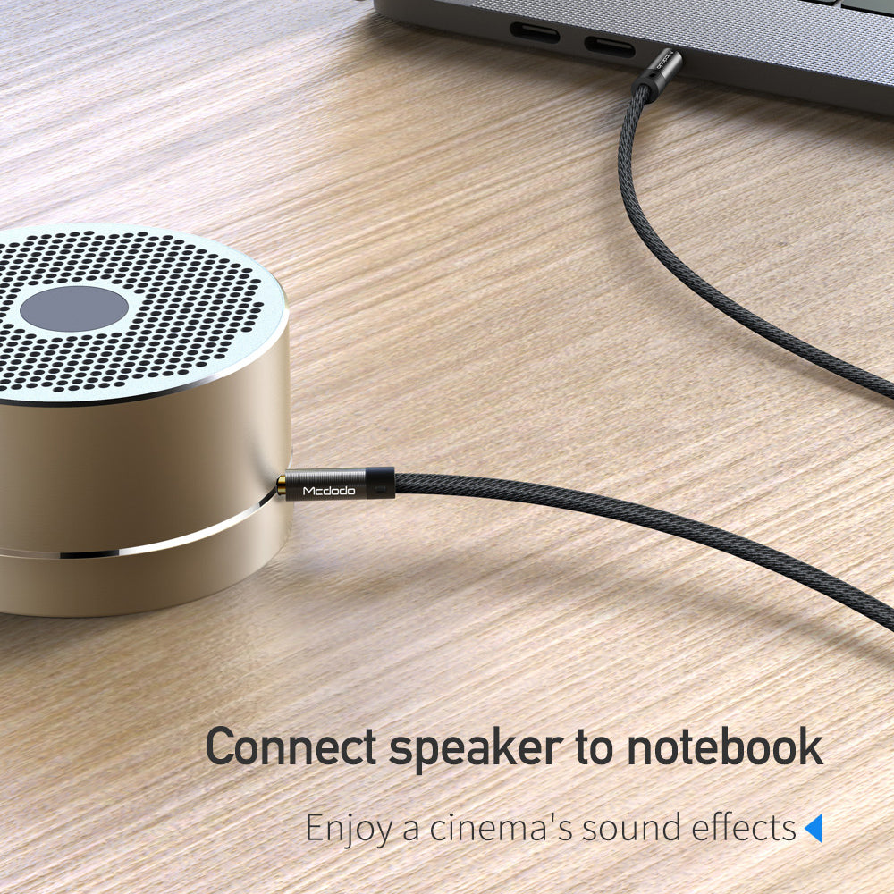 Cabo de Áudio 3.5mm - 3.5mm McDodo CA-6640, 1.2m, Preto