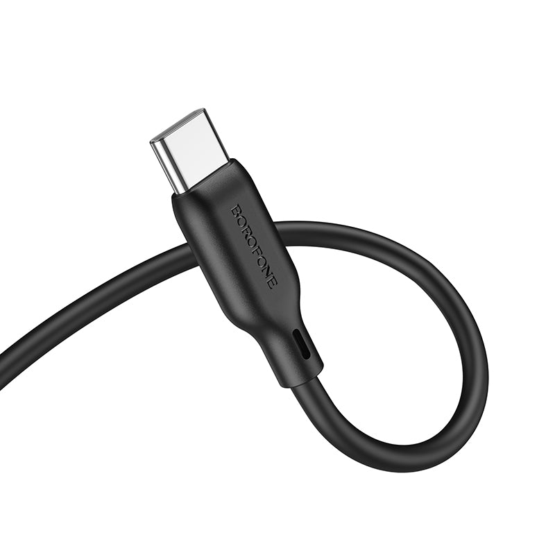 Cabo áudio 3,5 mm - USB-C Borofone BL18, 1 m, preto 