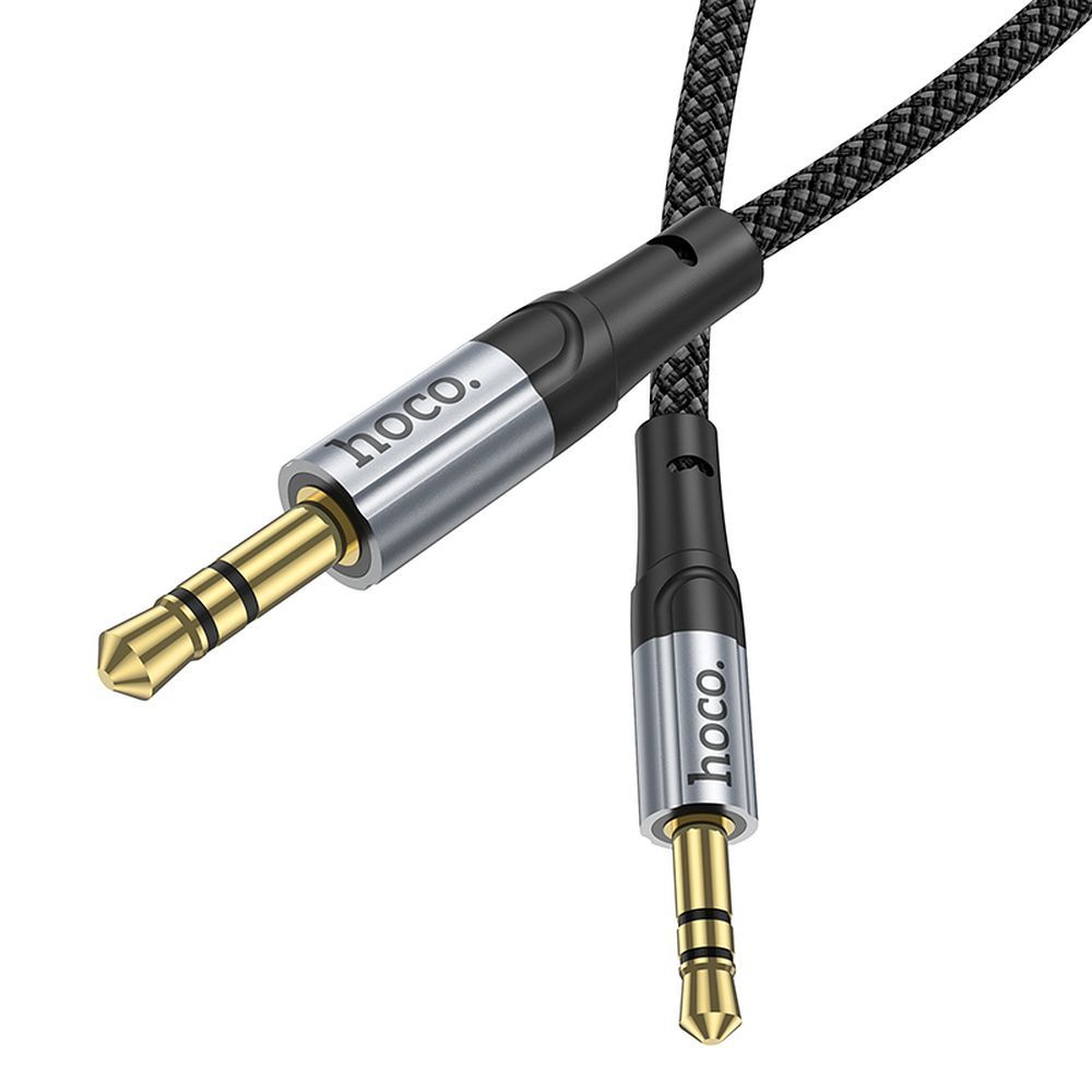 Cabo de Áudio 3.5mm - 3.5mm HOCO UPA26, 1m, Preto