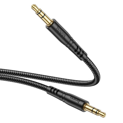 Cabo Áudio 3.5mm - 3.5mm HOCO UPA24, 1m, Preto