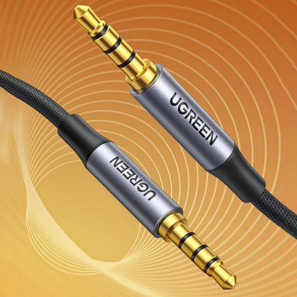 Cabo de Áudio 3.5mm - 3.5mm UGREEN AV183, 3m, Preto
