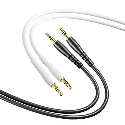 Cabo Áudio 3.5mm - 3.5mm XO Design NB-R270, 1m, Preto