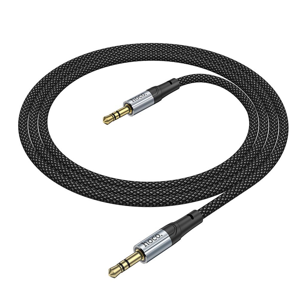 Cabo de Áudio 3.5mm - 3.5mm HOCO UPA26, 1m, Preto