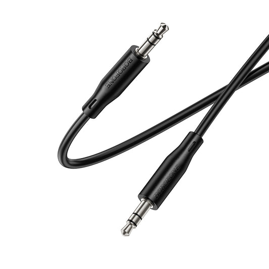 Cabo de Áudio 3.5mm - 3.5mm Borofone BL26 Standard, 1m, Preto