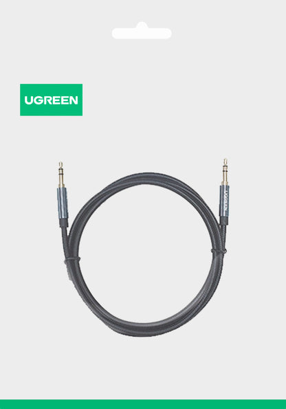 Cabo Áudio 3.5mm - 3.5mm UGREEN AV112, 1m, Preto