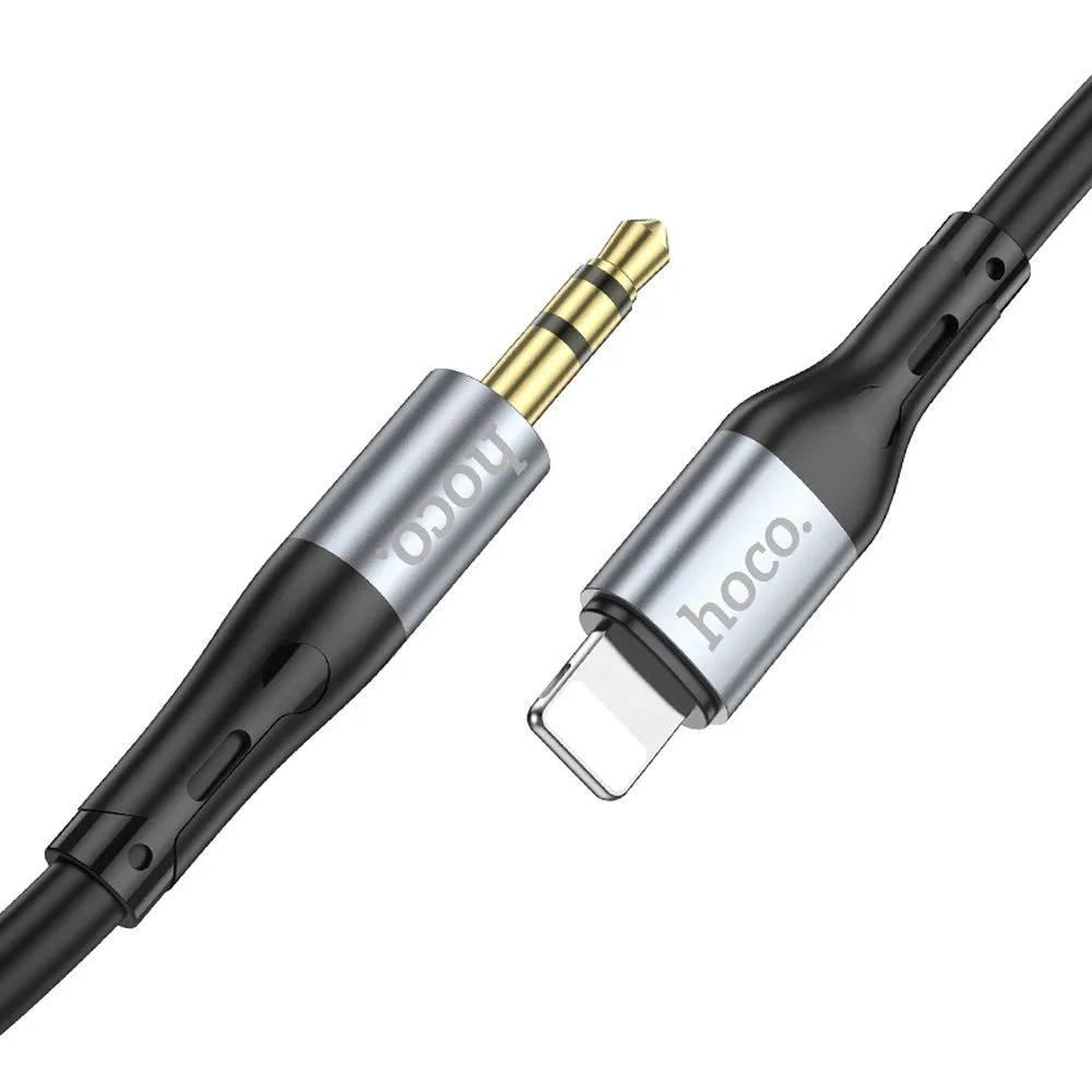 Cabo Áudio Lightning - 3.5mm HOCO UPA22, 1m, Preto