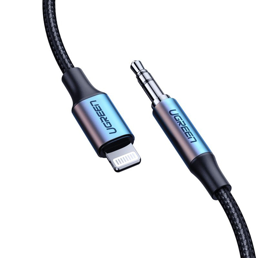 Cabo Áudio Lightning - 3.5mm UGREEN US315 (70509), 1m, Preto