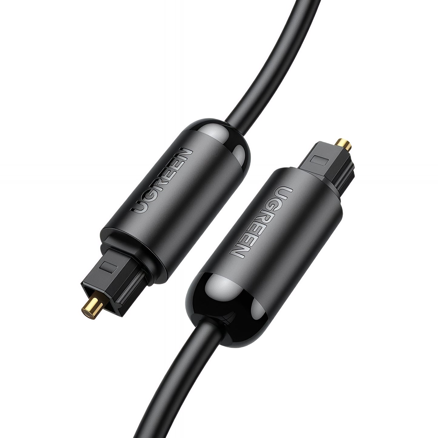 Cabo Óptico de Áudio UGREEN AV122, Toslink / SPDIF, 1.5m, Preto