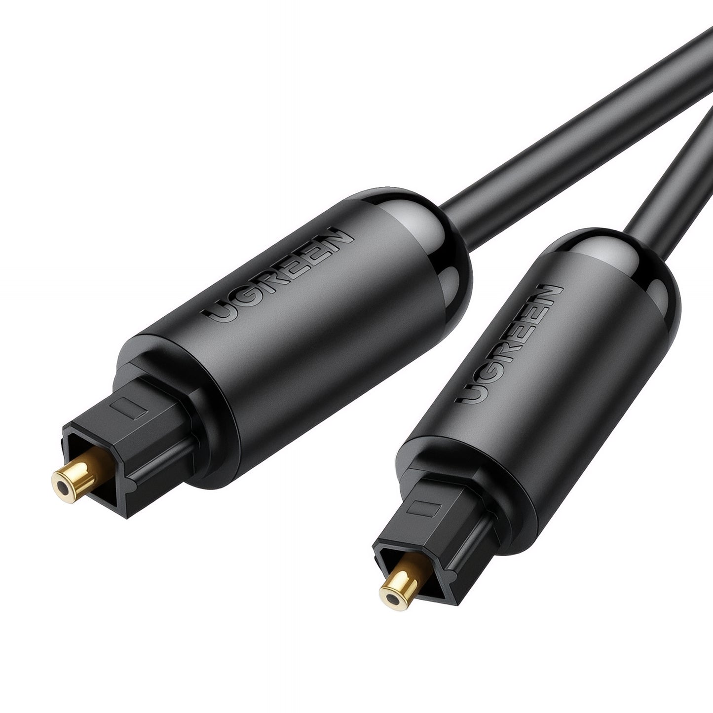 Cabo Óptico de Áudio UGREEN AV122, Toslink / SPDIF, 1.5m, Preto