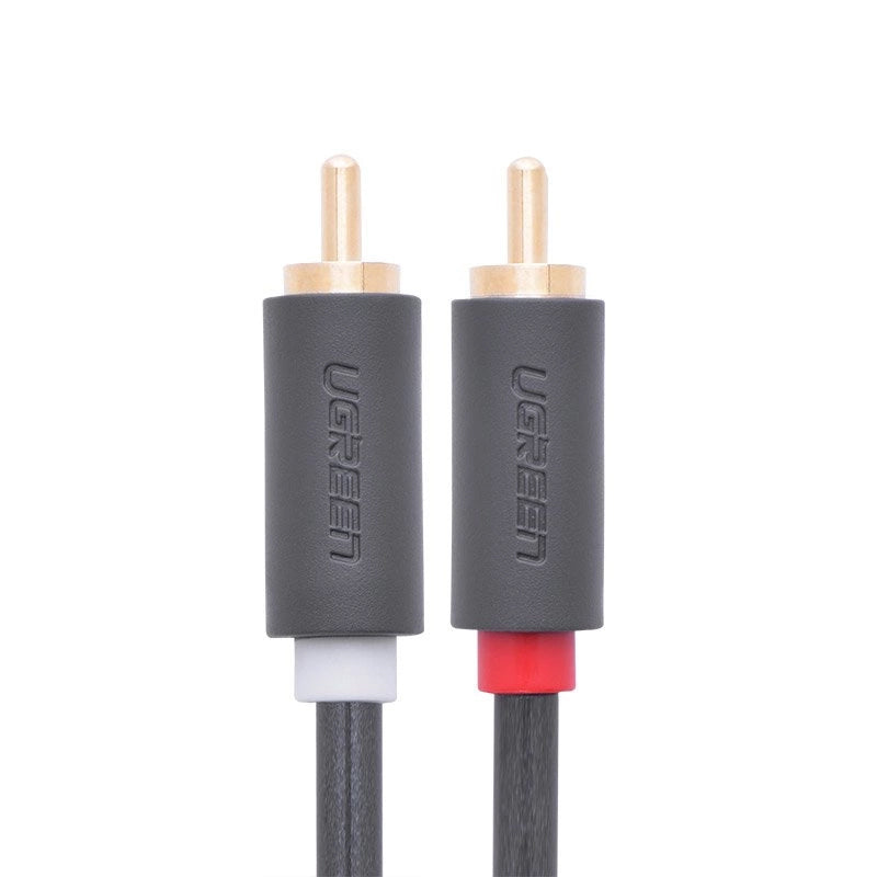 Cabo Áudio UGREEN AV104, 2 x RCA - 2 x RCA, 2m, Preto