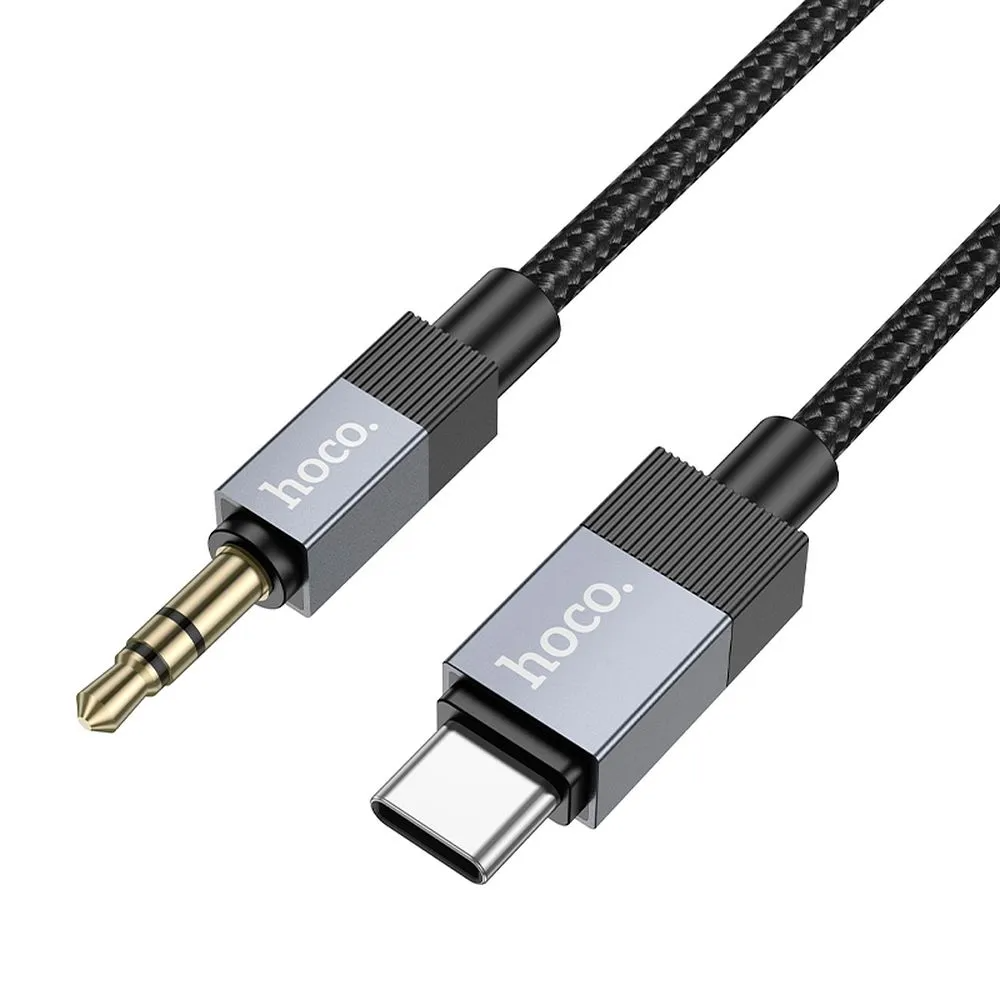 Cabo Áudio USB-C - 3.5mm HOCO UPA32B, 1m, Preto