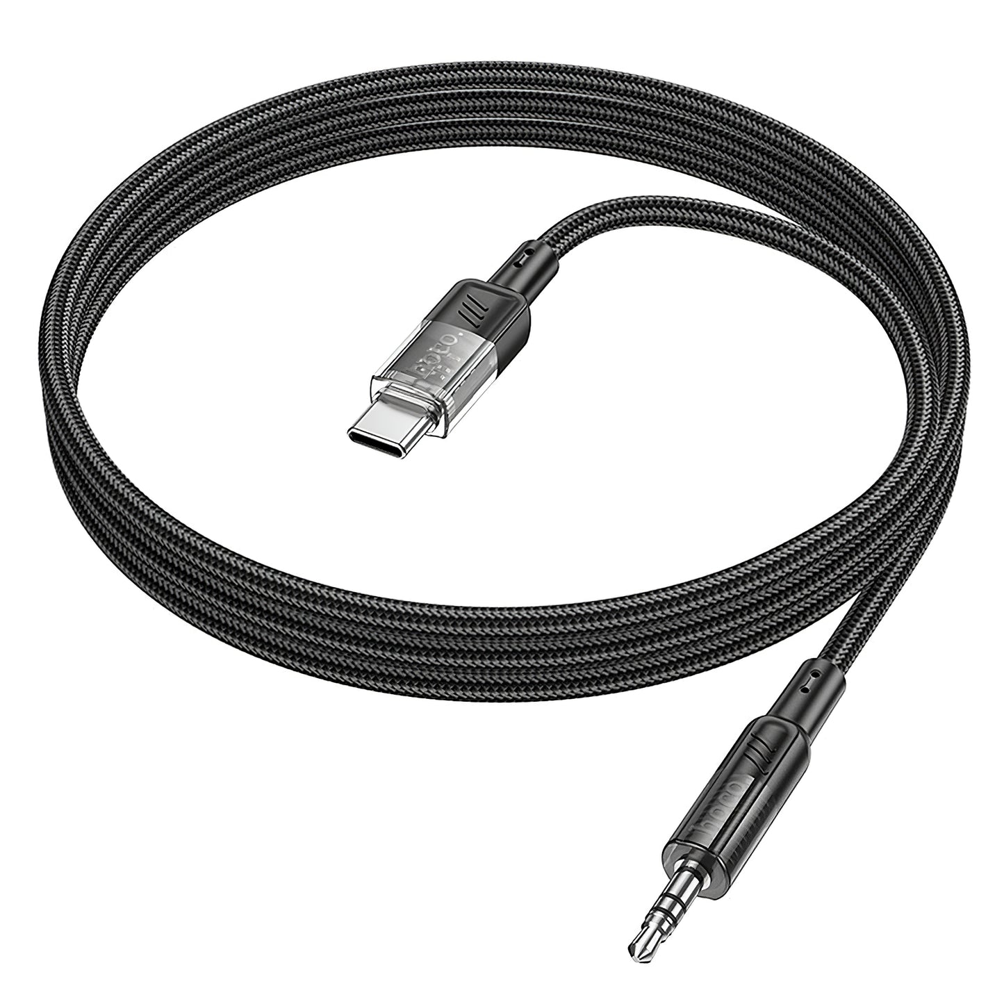 Cabo de Áudio USB-C - 3.5mm HOCO UPA27, 1.2m, Preto