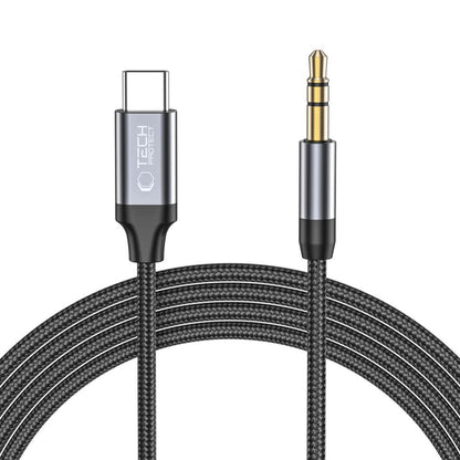 Cabo Áudio USB-C - 3.5mm Tech-Protect Ultraboost, 1m, Preto