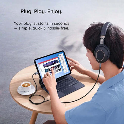 Cabo Áudio USB-C - 3.5mm Techsuit AC16 NexaSound, 1m, Cinzento
