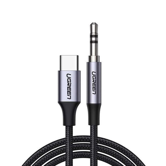 Cabo de Áudio USB-C - 3.5mm UGREEN CM450 (20192), 1m, Cinzento