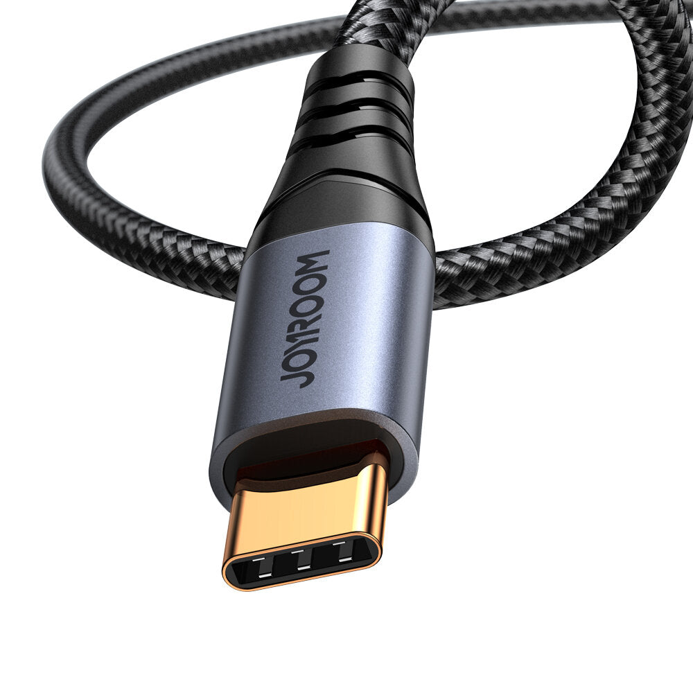 Cabo de Áudio USB-C - 3.5mm Joyroom SY-A07, 1.2m, Preto