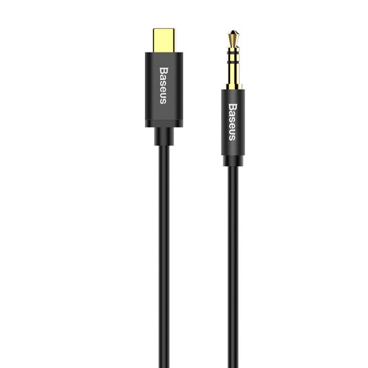 Cabo áudio USB-C - 3,5 mm Baseus Yiven Yiven M01, 1,2 m, preto CAM01-01