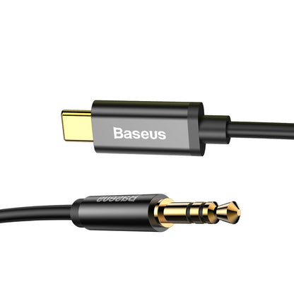 Cabo áudio USB-C - 3,5 mm Baseus Yiven Yiven M01, 1,2 m, preto CAM01-01