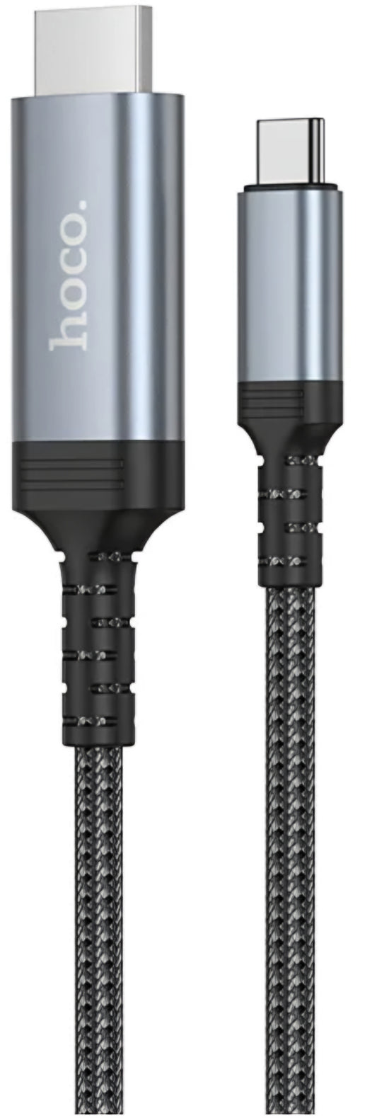 Cabo Áudio e Vídeo USB-C - HDMI HOCO UA43, 1.8m, Cinzento