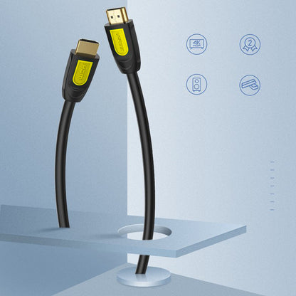 Cabo de Vídeo UGREEN HD101, HDMI - HDMI, 4K, 2m, Preto Amarelo