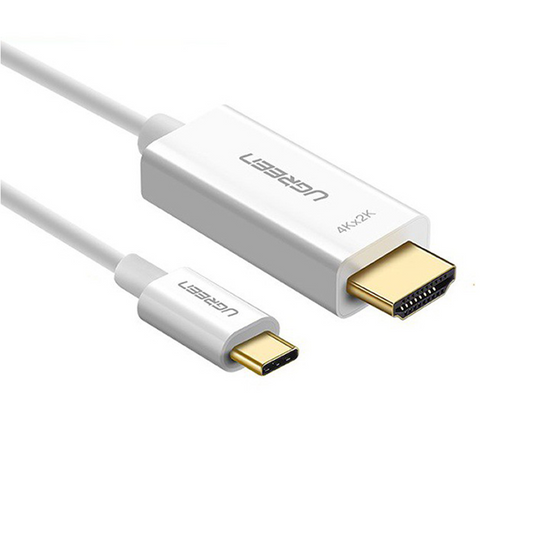 Cabo Áudio e Vídeo USB-C - HDMI UGREEN MM121, 1.5m, Branco