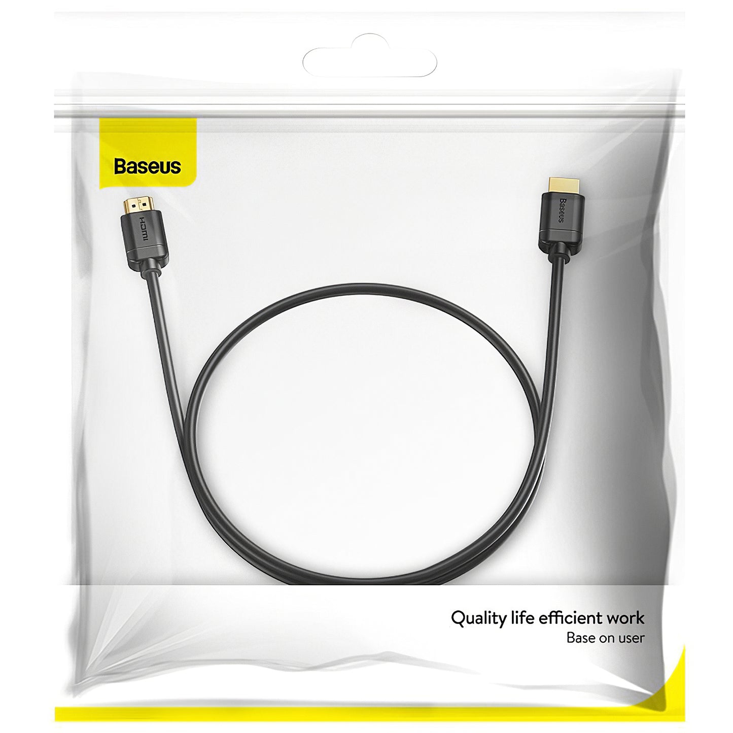 Cabo de Vídeo Baseus, HDMI - HDMI, 4K, 1m, Preto CAKGQ-A01