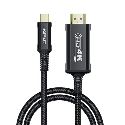 Cabo Áudio e Vídeo USB-C - HDMI Acefast C1-10, 1.8m, Preto