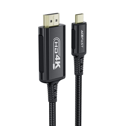 Cabo Áudio e Vídeo USB-C - HDMI Acefast C1-10, 1.8m, Preto
