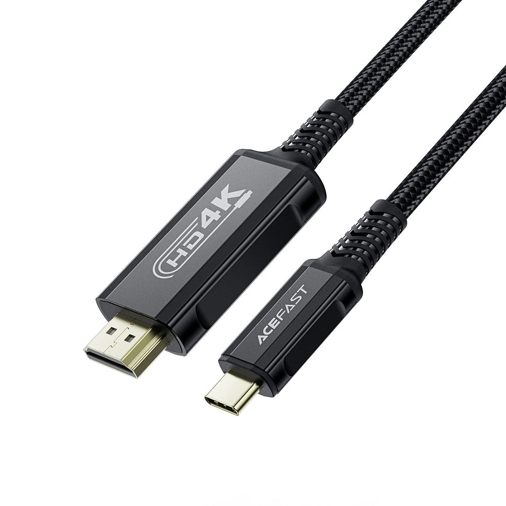 Cabo Áudio e Vídeo USB-C - HDMI Acefast C1-10, 1.8m, Preto