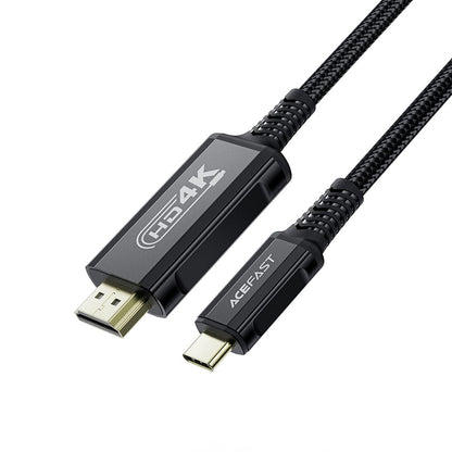 Cabo Áudio e Vídeo USB-C - HDMI Acefast C1-10, 1.8m, Preto