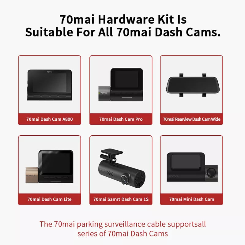 Kit Hardwire 70mai Midrive UP02, microUSB, 3m