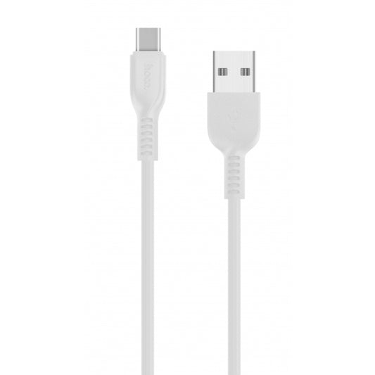 Cabo de carregamento e dados USB-A - USB-C HOCO Flash X20, 18W, 3m, branco