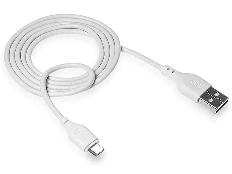 Cabo de Dados e Carregamento USB-A - microUSB XO Design NB103, 18W, 2m, Branco