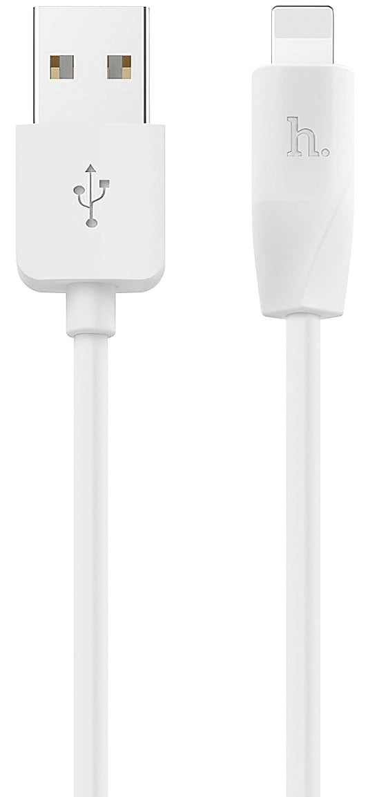 Cabo de carregamento e dados USB-A - Lightning HOCO Rapid X1, 18W, 3m, branco