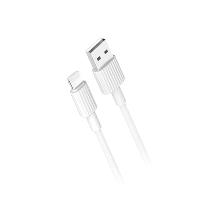 Cabo de Dados e Carregamento USB-A - Lightning XO Design NB156, 18W, 1m, Branco